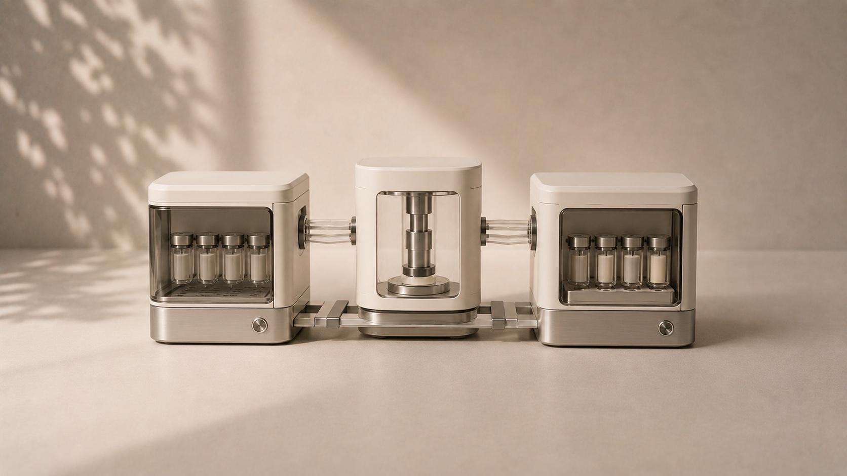 Three connected technical modules organized into a coherent system.