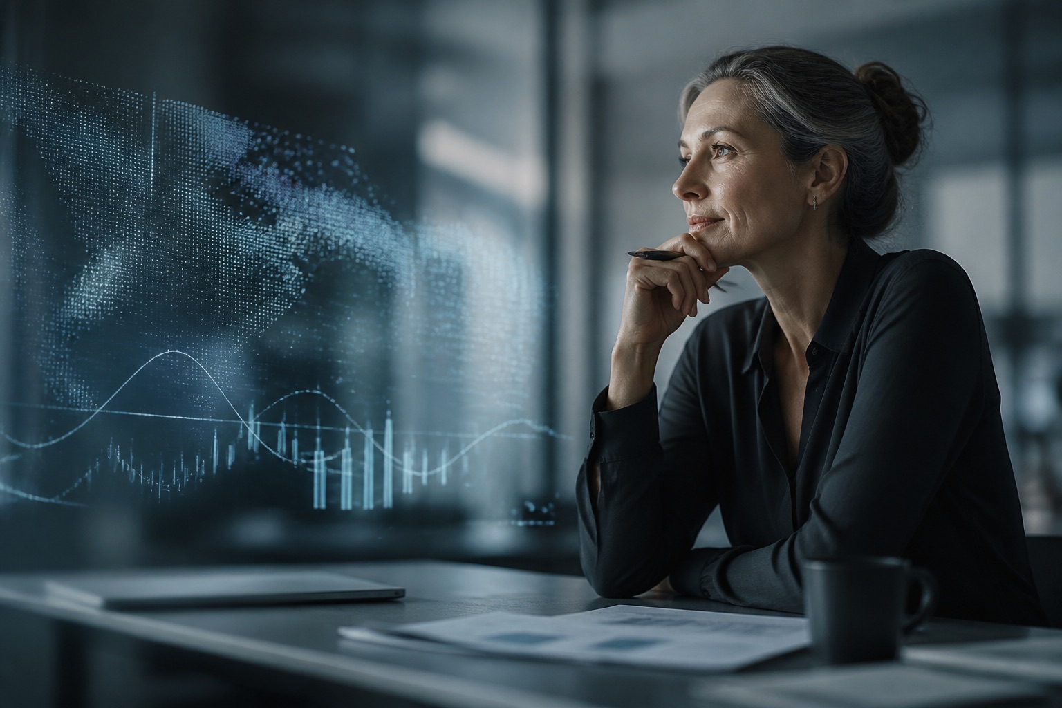 Life-sciences strategist using AI-assisted commercial insights
